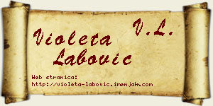 Violeta Labović vizit kartica